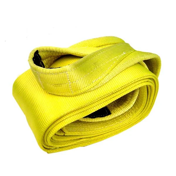 8" x 16' Heavy Duty Recovery Strap with Reinforced Cordura Eyes - 1 Ply | 32,000 WLL