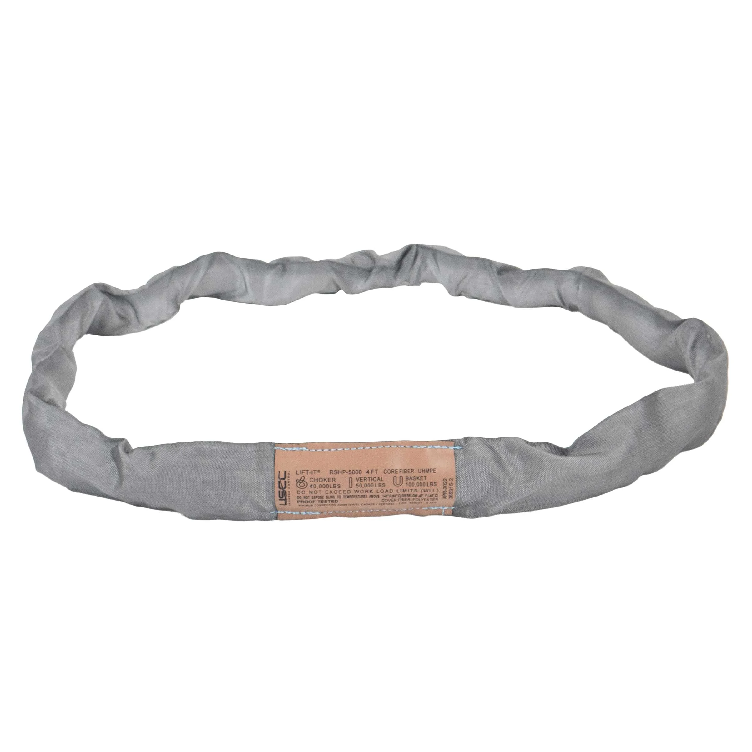 8' x 4" High Performance Roundsling | Vertical Cap: 70,000 lbs.