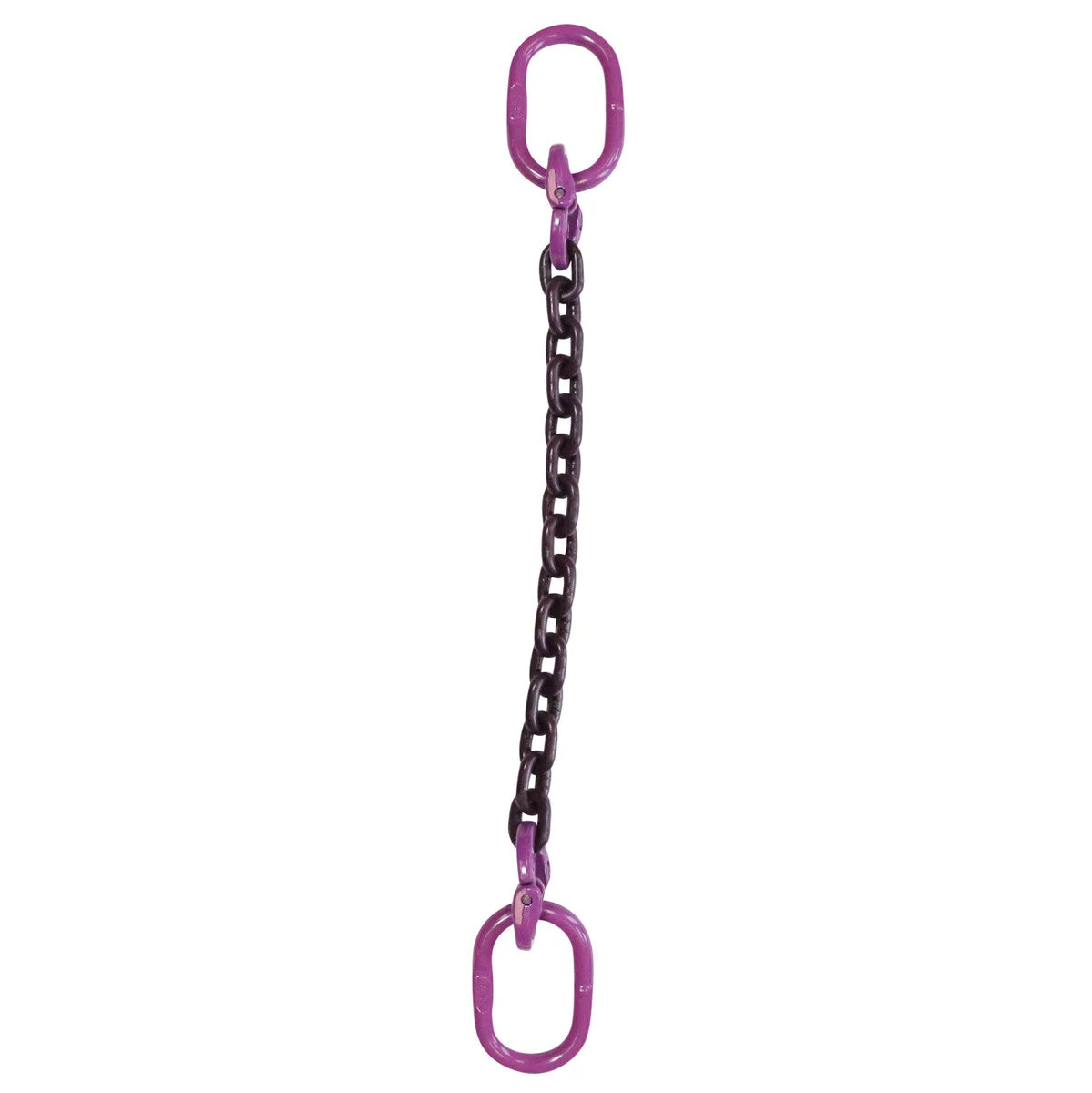 9/32" x 10' Single Leg Chain Sling w/ Oblong Master Links- Grade 100