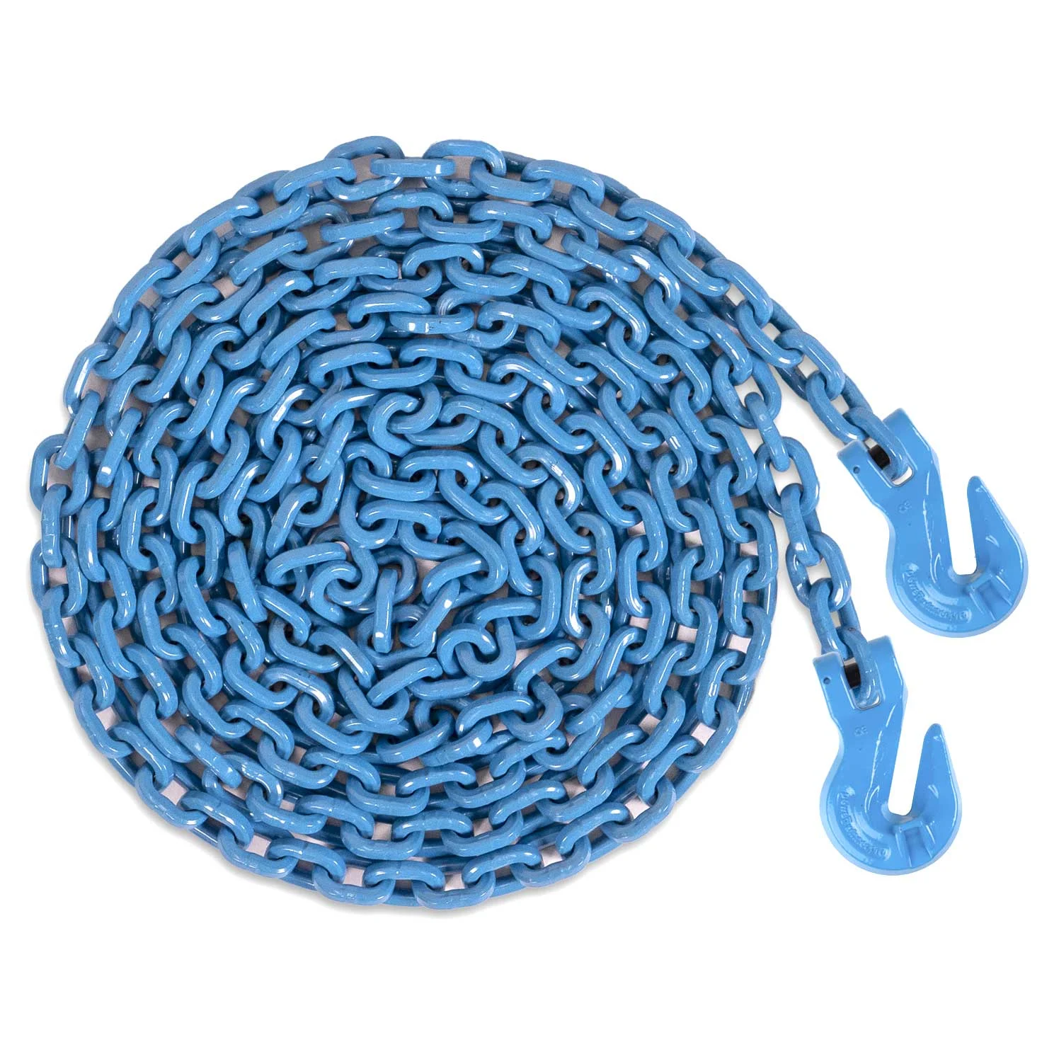 9/32" x 16' Tie Down Chain with Eye Grab Hooks | Grade 120