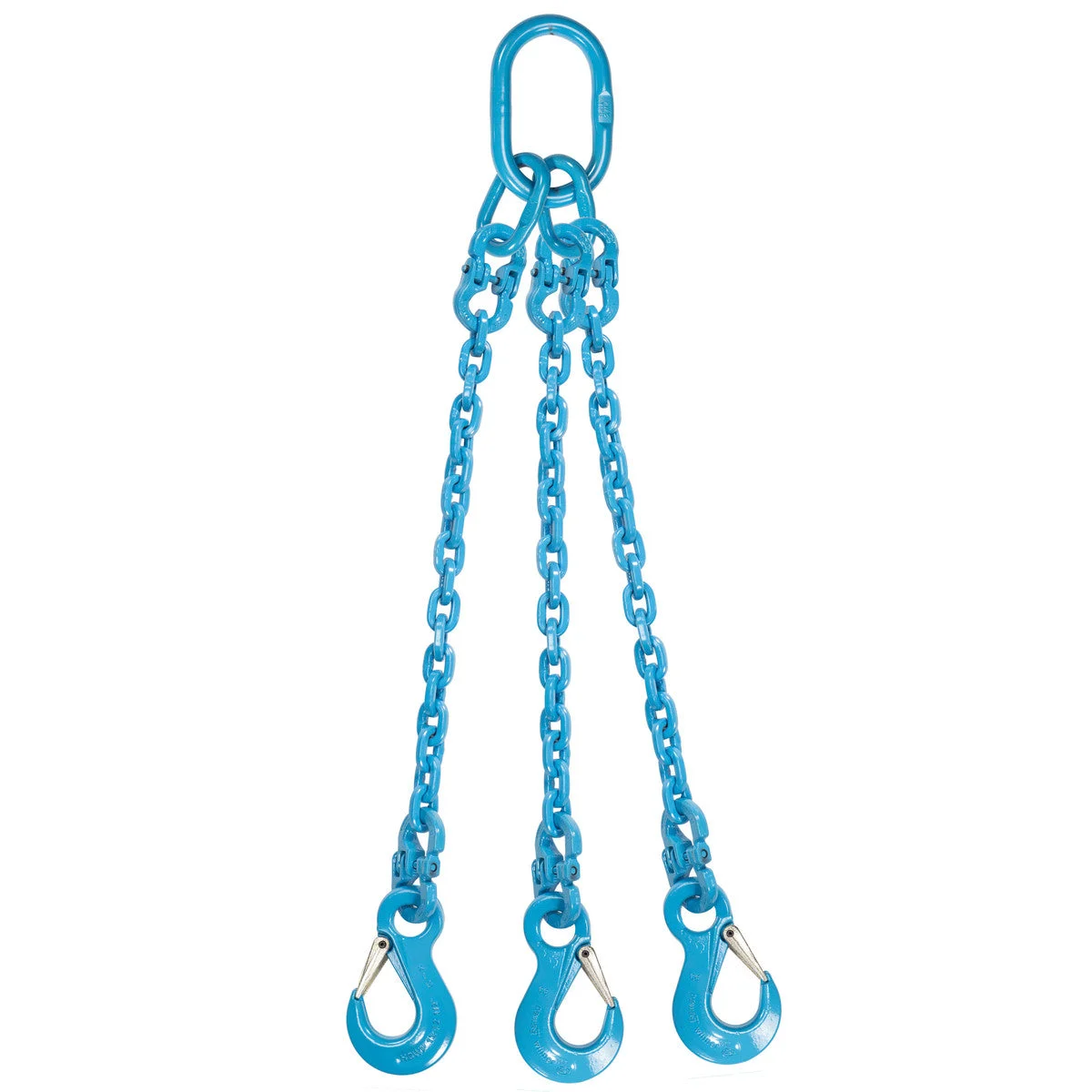 9/32" x 3' Pewag 3 Leg Chain Sling w/ Sling Hooks - Grade 120