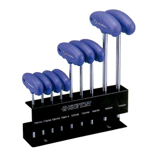 9 PC. METRIC T-HANDLE TORX HEX KEY SET
