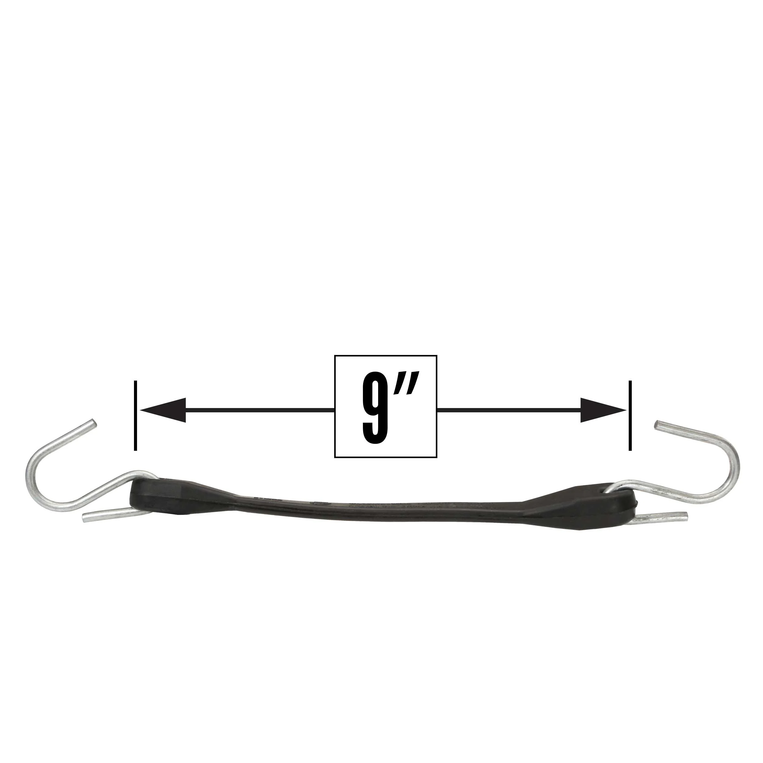 9" Rubber Tarp Straps (Box of 50) - Natural Rubber