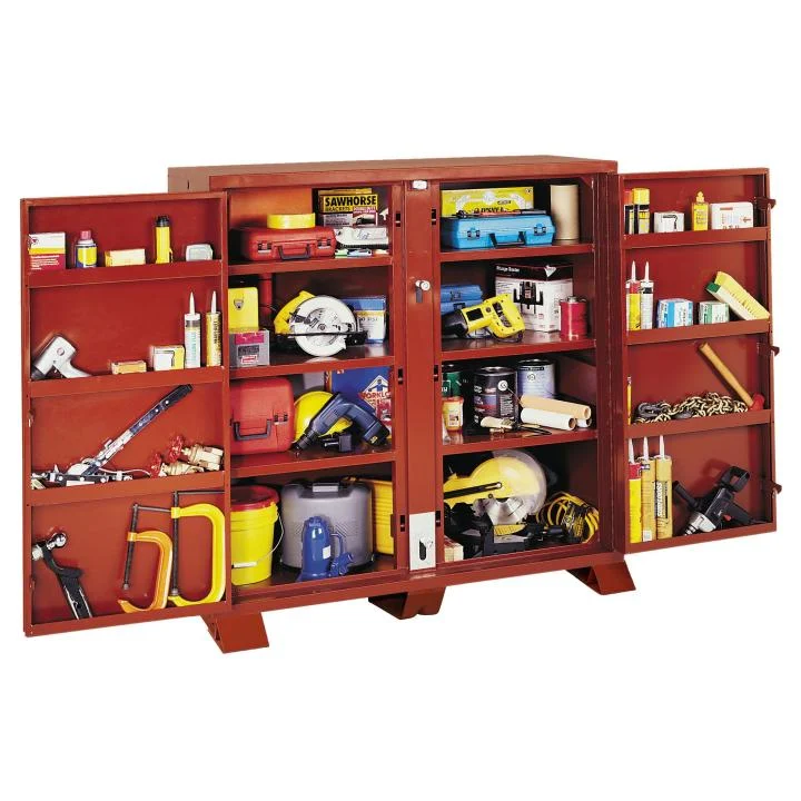 Heavy-Duty Jobsite Cabinet, 24" Deep Two Door Cabinet