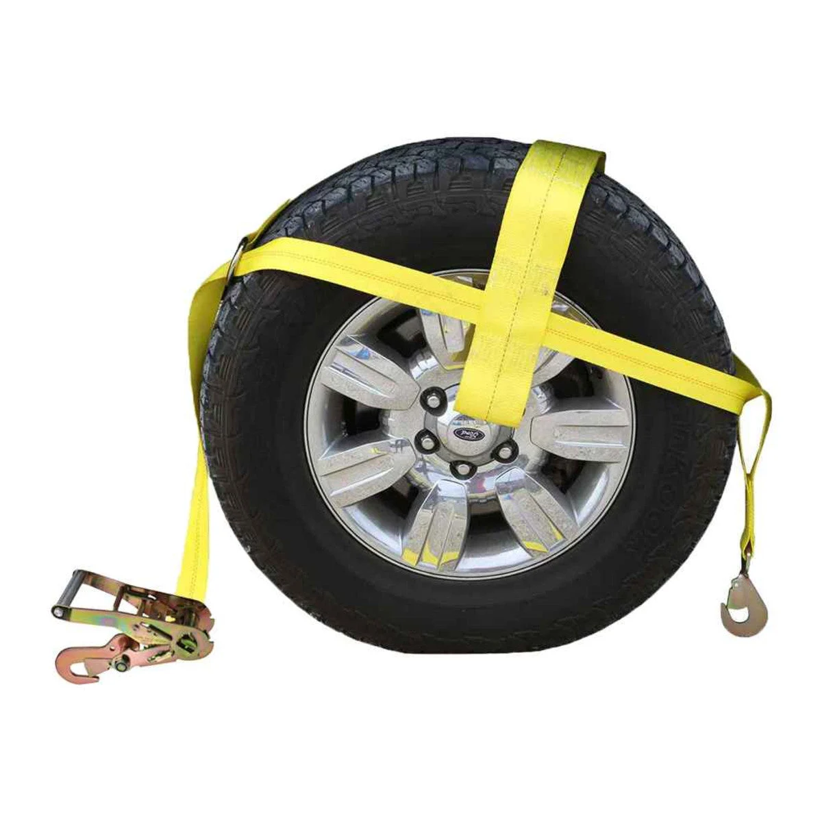 Adjustable Wheel Net with 4" Top Strap, Twisted Snap Hook and Ratchet w/ Snap Hook