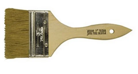 AES Industries 3" Paint Brush for Smooth Finish, 12/Box (606)
