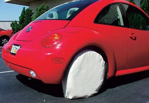 AES Industries Canvas Tire Covers for 13-15-Inch Car Tires (AES-30237)