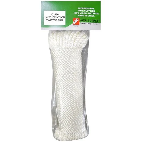 Agri Supply Twisted Nylon Rope, 1/4 In. x 100 Ft.