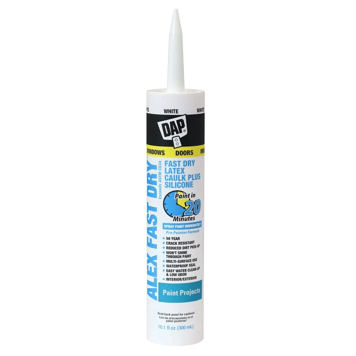 ALEX FAST DRY Acrylic Latex Caulk Plus Silicone (12 Count)