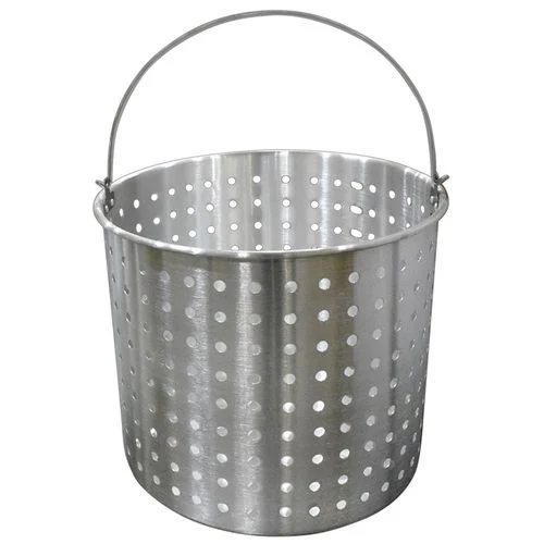 Aluminum Strainer Basket, 12 In. Diameter x 12 In. Tall