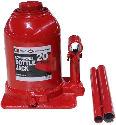 American Forge & Foundry Super Duty 20 Ton Bottle Jack for Heavy Duty Use with Leak Free Operation (3620S)