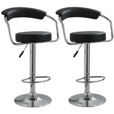 AmeriHome 2-Piece Adjustable Height Bar Stool Set (BS1060BSET)