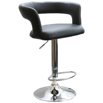 AmeriHome Adjustable Height Bar Stool with Round Back (BS2440)