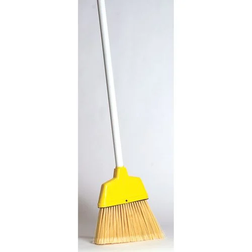 Angle Broom 8" Wide Flagged Poly Bristles 48" Painted Handle