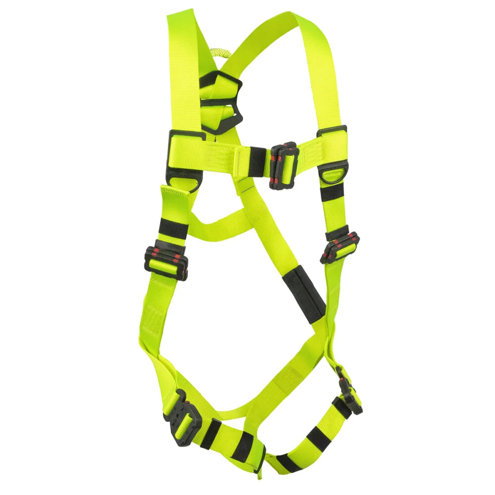 Arc Flash Full Body Harness: Soft Loop, 1D, DE MB Torso, DE MB Chest, DE QC Legs
