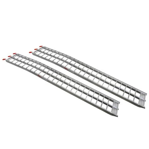 Arched Aluminum Ramp, 90 in., 1000 Lbs. Capacity Total (500 Lbs. Each)