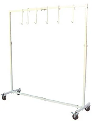 Astro Pneumatic Adjustable 7-Foot Paint Hanger w/ Six Hooks & Caster Wheels (7306)