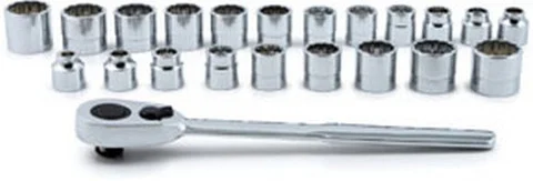 ATD Tools 1222 3/8" Dr. Low Profile 12Pt Socket Set, 22 Pc