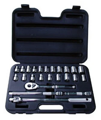 ATD Tools 1360 1/2 Dr. 6-Point SAE/Metric Socket Set, 24 pc.