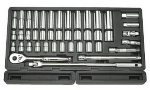 ATD Tools 1365 1/2 Driver SAE/Metric Socket Set, 43 pc.