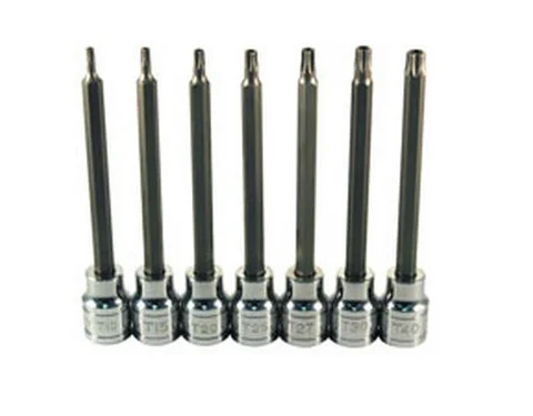 ATD Tools 13776 Extra Long Tamper-resistant Star Bit Socket Set, 7 pc.