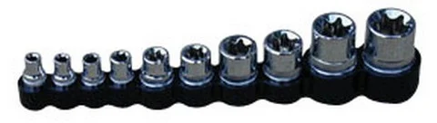 ATD Tools 178 1/4, 3/8 and 1/2 Dr. Star Socket Set, 10 pc.