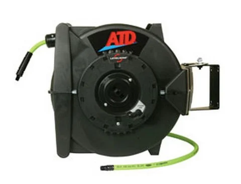 ATD Tools 31163 Levelwind Retractable Air Hose Reel With 3/8 X 60 Flexzilla Hose