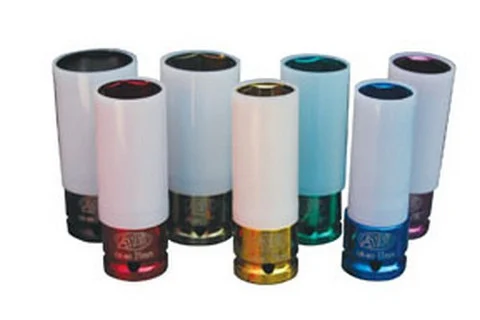 ATD Tools 4357 SAE/Metric Protective Impact Socket Set, 7 pc.