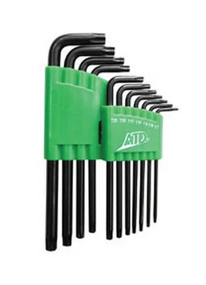 ATD Tools 586 Star Long Arm Key Set, 11pc