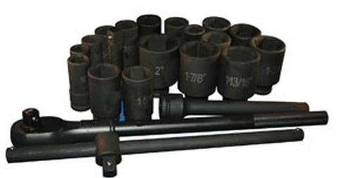 ATD Tools 6405 3/4" Dr 6-Point Deep Impact Socket Set, 22 pc.