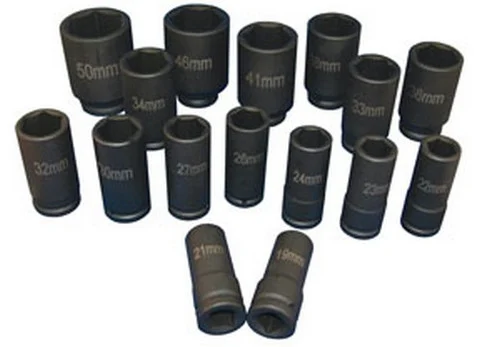 ATD Tools 6406 3/4 Dr. Deep Metric Impact Socket Set, 16 pc.