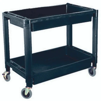 ATD Tools 7016 Heavy-Duty Plastic 2-Shelf Utility Cart