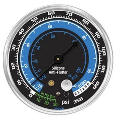 ATD Tools A/C Low Side Gauge for R12 and R134a with Anti-Flutter (ATD-3667)
