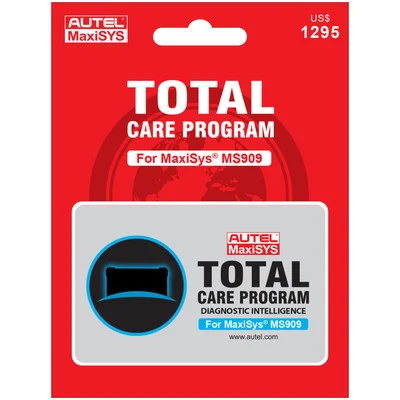 Autel MS9091YRUPDATE MaxiSys MS909 Total Care Update & Warranty Card
