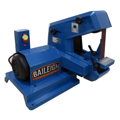 Baileigh 110V 1HP Single Speed Three Wheel Belt Grinder with 2" Belt (1227893)