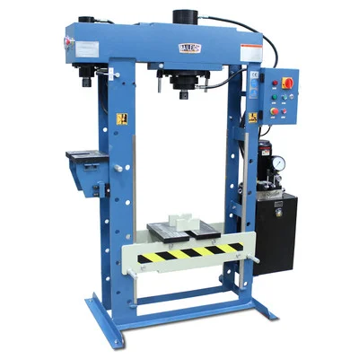 Baileigh 220V 1Phase Hydraulic H-Frame Press 30/15 Ton 9.5" Stroke (1019289)