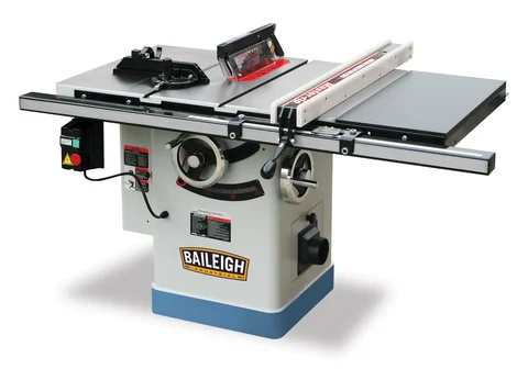 Baileigh 3HP 220V 1Phase 10" Professional Cabinet Style Table Saw (1229614)