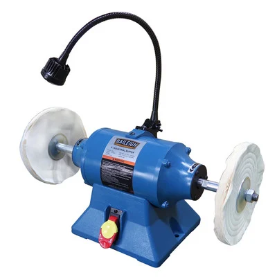 Baileigh 8" Industrial Bench Top Buffer 110V with LED Work Light (1227897)
