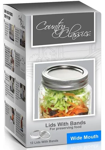 Ball Lids with Bands, 12 Pack