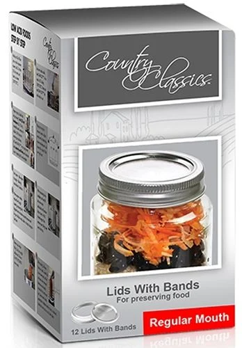 Ball Wide Mouth Lids with Bands, 12 Pack