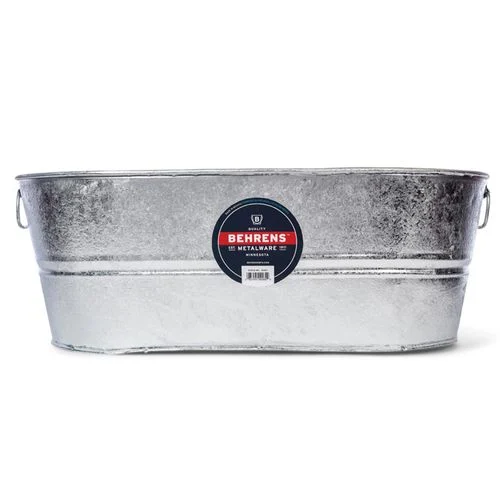 Behrens 10.5 Gallon Hot-Dipped Steel Oval Tub