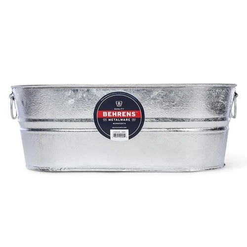 Behrens 5.5 Gallon Hot-Dipped Steel Oval Tub