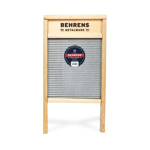 Behrens Galvanized Steel & Wood Washboard – Large