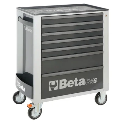 Beta Tools C24It/7-G Mobile Roller Cabinet, 7 Drawer, Grey (024002672)