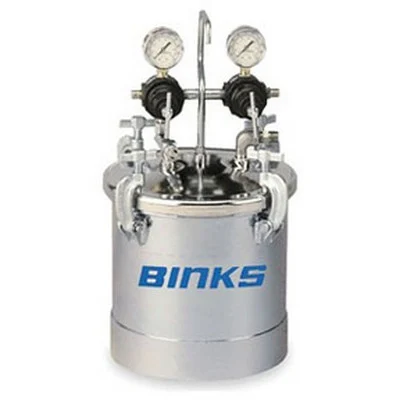 Binks 2.7 Gallon Pressure Tank A.S.M.E. With 80 PSI and Zinc Plated (83C-220)