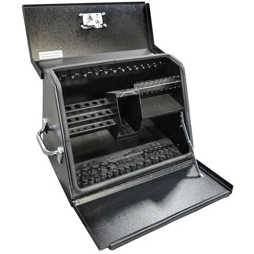 Black Steel Toolbox, 23 In.