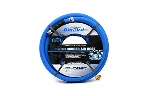 BluBird BLBBB38100 3/8 x 100' Blue Lightweight Polyester Braided Rubber Air Hose