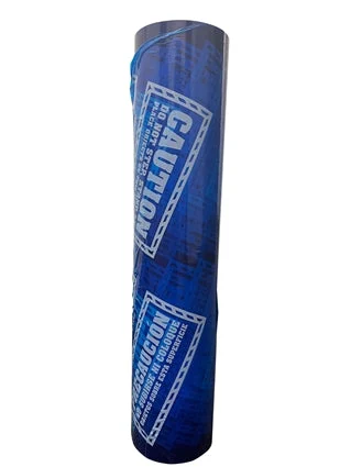 Blue Countertop Protective Film - Caution Marked