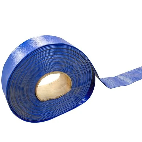 Blue PVC Discharge Lay Flat Hose, 3 In.