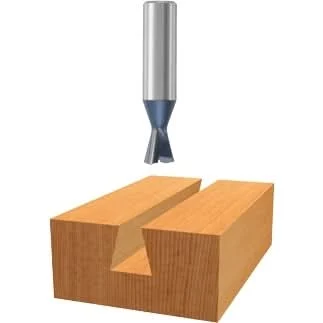 Bosch 85240M 15-Degree x 17/32 In. Carbide Tipped Dovetail Router Bit
